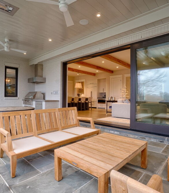Ample Outdoor Room Featuring Multi-Slide Doors - Arlington, Virginia